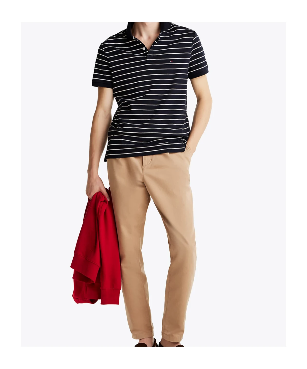 商品Tommy Hilfiger|Tommy Hilfiger 男士T恤 MW0MW399940A7 黑色,价格¥991,第4张图片详细描述