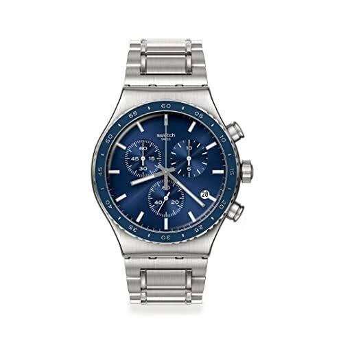 商品Swatch|Cobalt Lagoon Chronograph Quartz Blue Dial Men's Watch YVS496G,价格¥1199,第1张图片