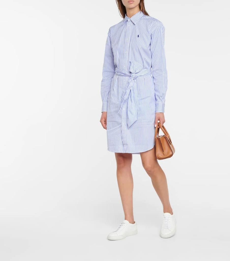 商品Ralph Lauren|细条纹衬衫式迷你连衣裙,价格¥1507,第2张图片详细描述