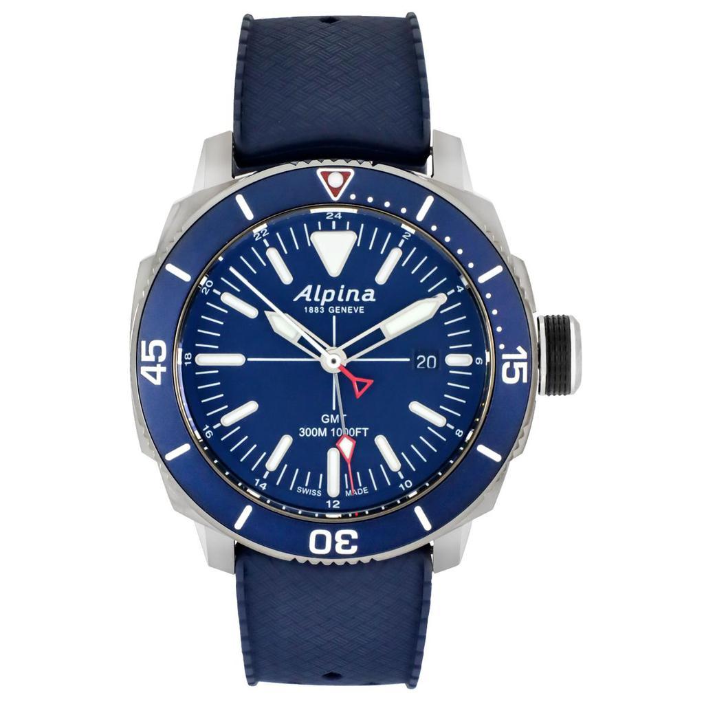 商品Alpina|Alpina Seastrong Diver Titanium Quartz Men's Watch AL-247LNN4TV6B,价格¥3872,第1张图片