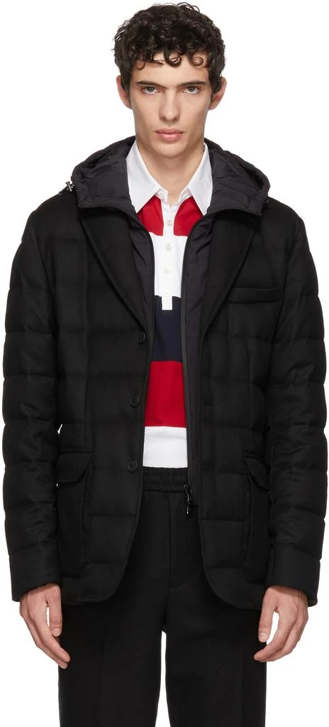 商品Moncler|Black Vernoux Down Jacket 男款羽绒服,价格¥10836,第1张图片