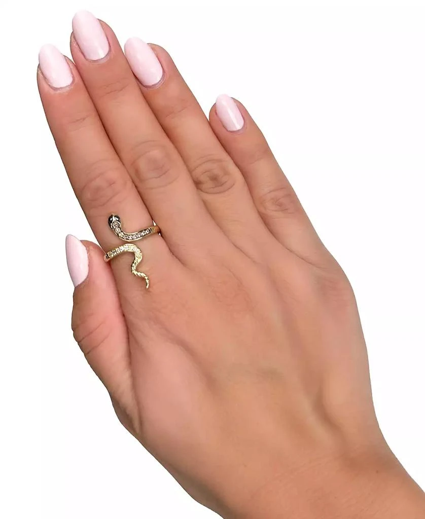 商品Le Vian|Chocolate Diamond, Nude Diamond, & Blackberry Diamond Snake Ring (1/4 ct. t.w.) in 14k Gold,价格¥9364,第2张图片详细描述