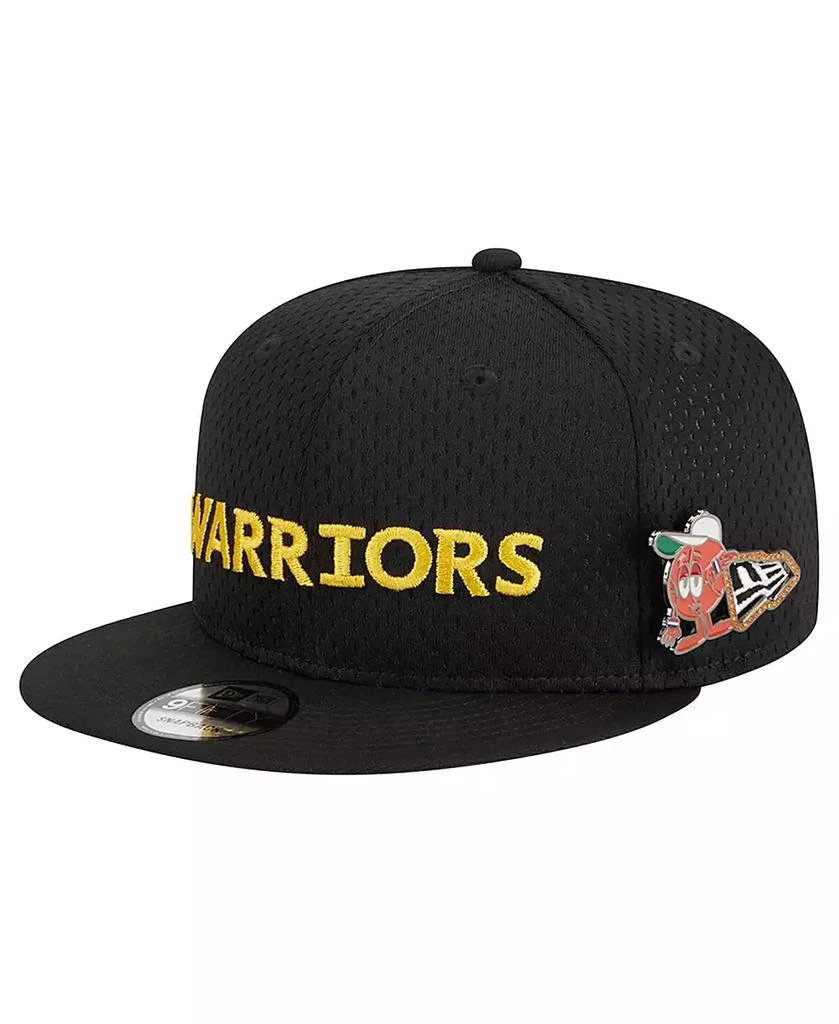 商品New Era|Men's Black Golden State Warriors Post-Up Pin Mesh 9FIFTY Snapback Hat,价格¥277,第1张图片