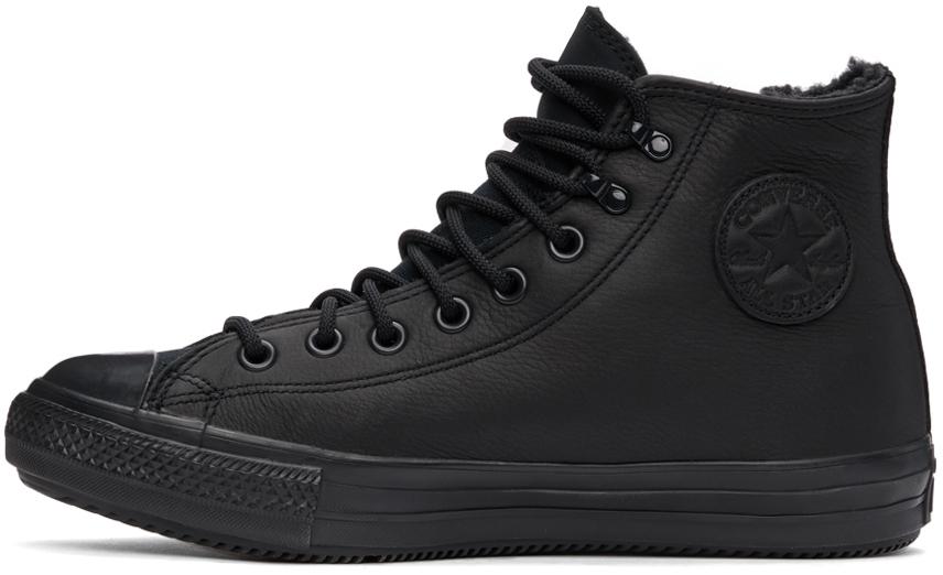 Black Leather & Gore-Tex Chuck 70s Hi Sneakers商品第3张图片规格展示