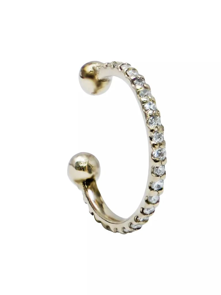 商品Anzie|Classique 14K White Gold & 0.12 TCW Diamond Ear Cuff,价格¥6369,第1张图片