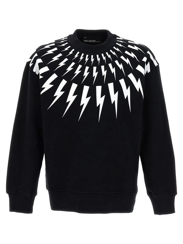 商品Neil Barrett|Thunderbolt Sweatshirt White/Black,价格¥1940,第1张图片