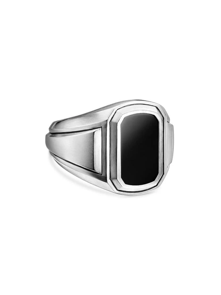 商品David Yurman|Deco Signet Ring in Sterling Silver,价格¥4115,第1张图片
