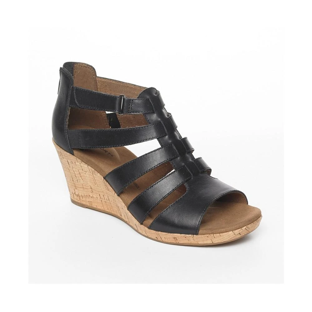 商品Rockport|Women's Briah Gladiator Wedge Sandals,价格¥973,第1张图片