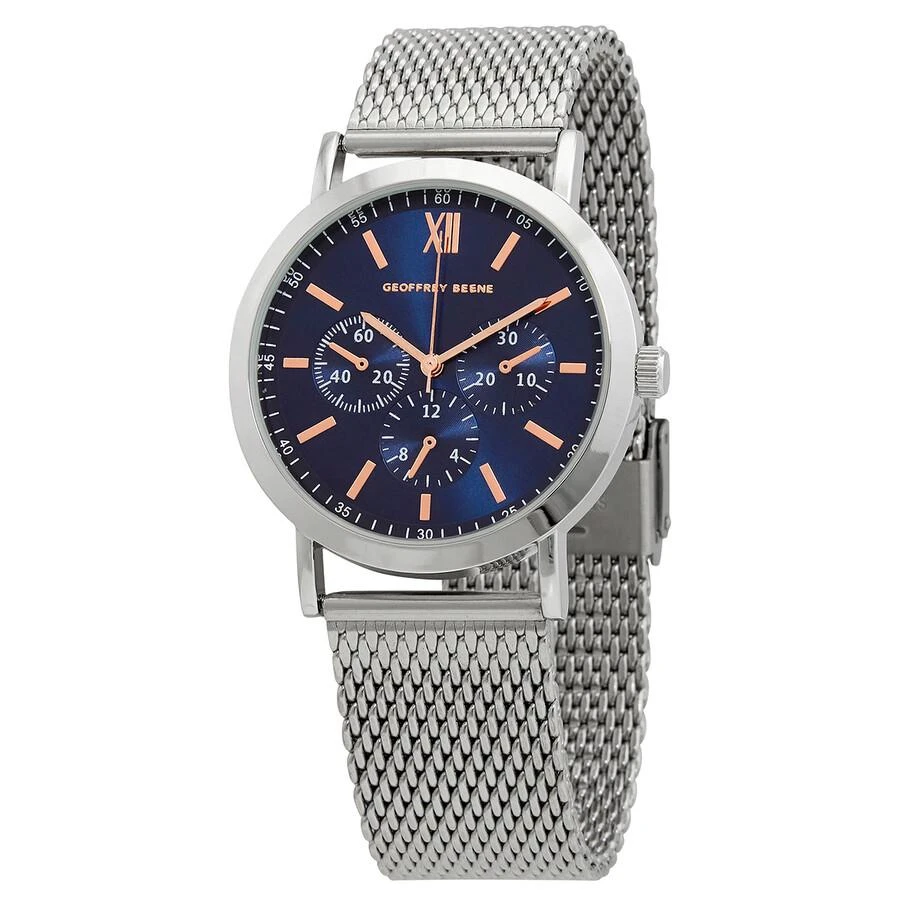 商品Geoffrey Beene|Chronograph Quartz Blue Dial Men's Watch GB8048SLBL,价格¥301,第1张图片