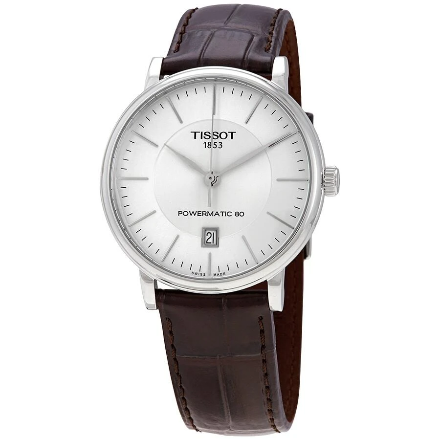 商品Tissot|Carson Premium Automatic Silver Dial Men's Watch T1224071603100,价格¥2572,第1张图片