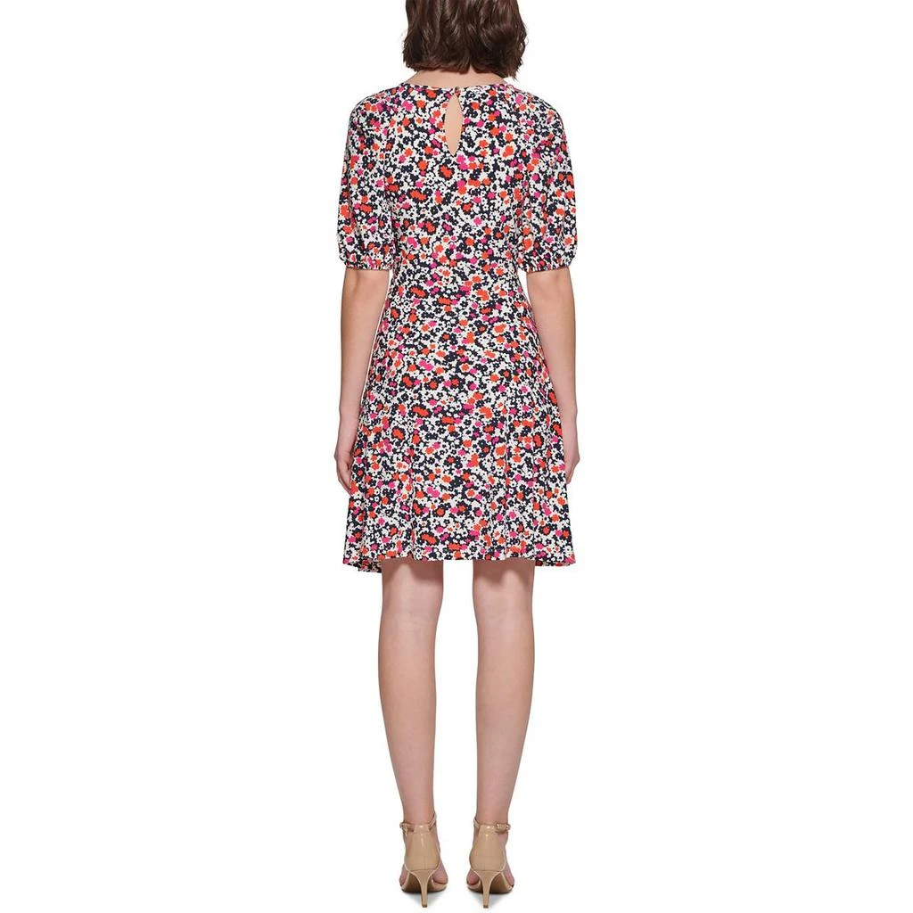 商品Tommy Hilfiger|Tommy Hilfiger Womens Petites Floral Print Mini Fit & Flare Dress,价格¥158,第2张图片详细描述