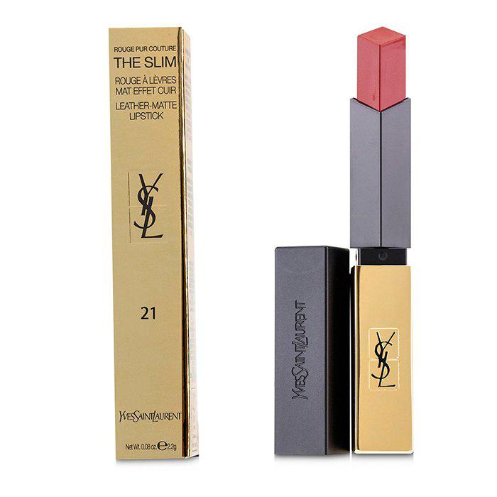 Yves Saint Laurent 细管纯口红 哑光唇膏(小金条) - # 21 Rouge Paradoxe -21 Rouge Paradoxe(2.2g/0.08oz)商品第2张图片规格展示