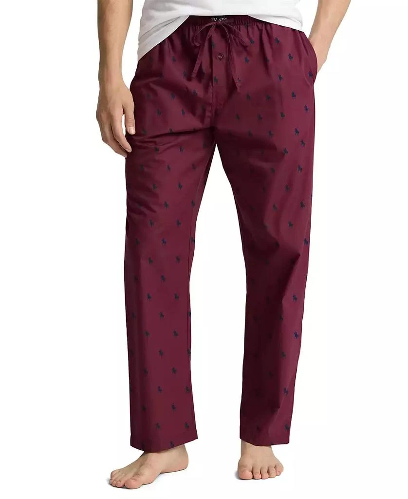 Men's Woven Pony-Print Pajama Pants 商品