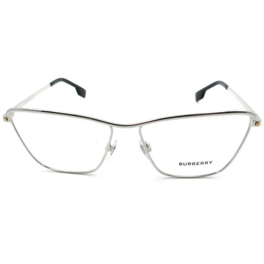 商品Burberry|Burberry Women's Eyeglasses - Silver Metal Cat Eye Frame | BURBERRY 0BE1343 1303,价格¥595,第2张图片详细描述