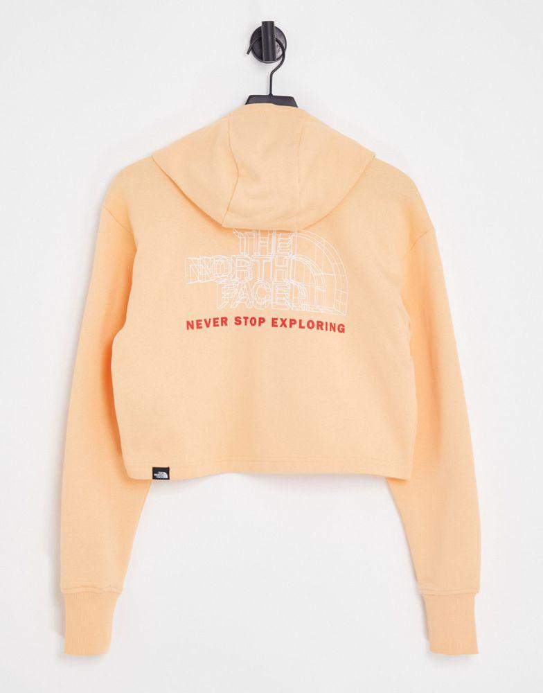 The North Face Coordinates hoodie in orange商品第1张图片规格展示