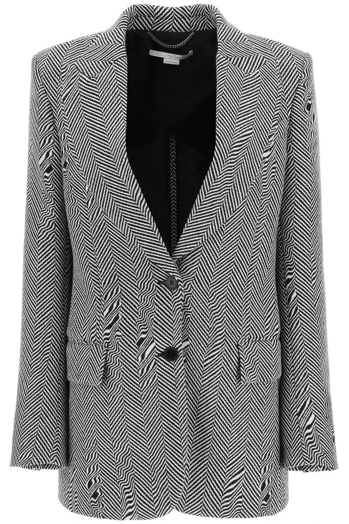 商品Stella McCartney|Stella mccartney herringbone wool tailored jacket,价格¥9923,第1张图片