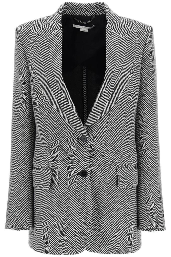 商品Stella McCartney|Stella mccartney herringbone wool tailored jacket,价格¥9601,第1张图片