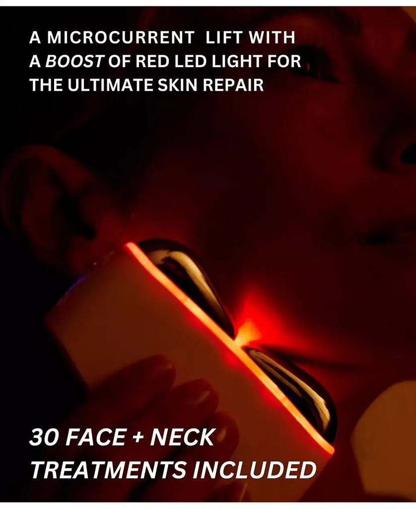 Microcurrent and Red Led Light Gua Sha Massager for Face and Neck 商品