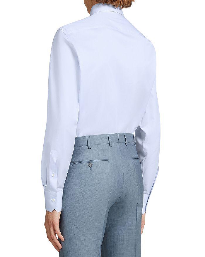 Micro Striped Trecapi Tailored Fit Long Sleeve Shirt Brand Name商品第2张图片规格展示