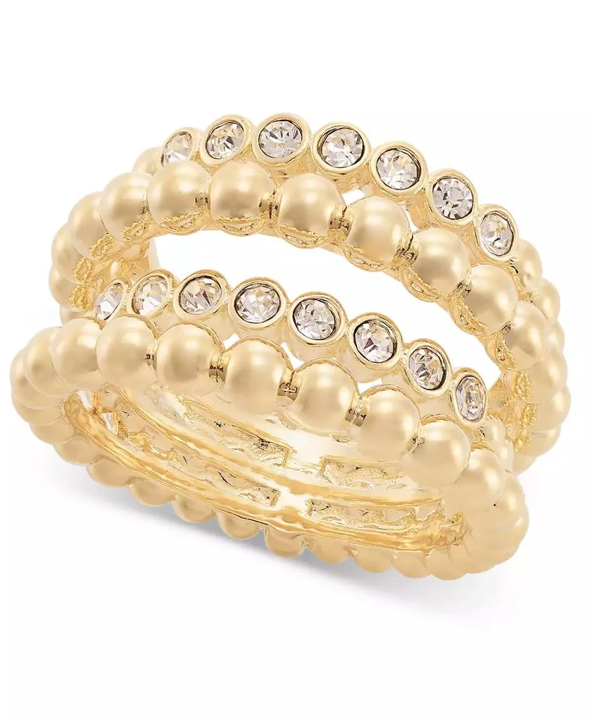 商品INC International|Crystal & Bead Four-Row Stack Ring, Created for Macy's,价格¥302,第1张图片