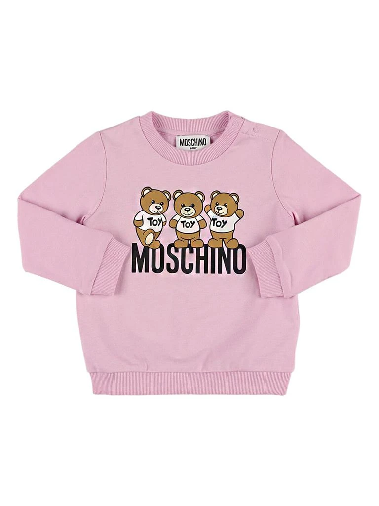 商品Moschino|Printed Cotton Sweatshirt,价格¥727,第1张图片