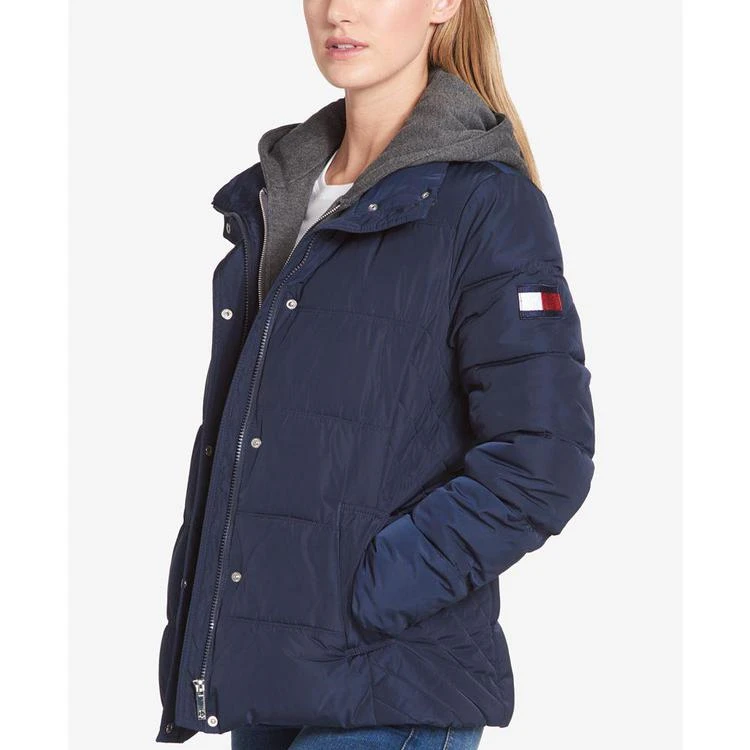 商品Tommy Hilfiger|Fleece-Hood Puffer Coat,价格¥749,第4张图片详细描述