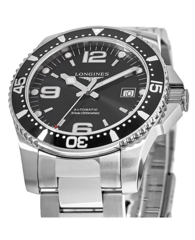 商品Longines|Longines HydroConquest Automatic 41mm Black Dial Steel Men's Watch L3.742.4.56.6,价格¥7080,第2张图片详细描述