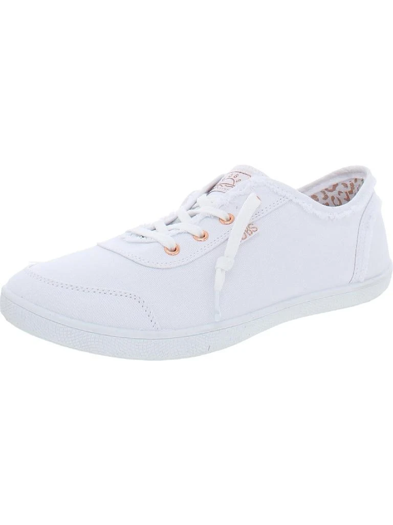 商品SKECHERS|Bobs B Cute Womens Canvas Memory Foam Slip-On Sneakers,价格¥233,第3张图片详细描述