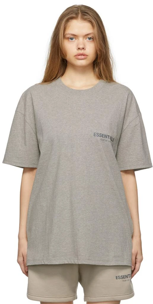 商品Essentials|Grey Short Sleeve T-Shirt,价格¥127,第1张图片