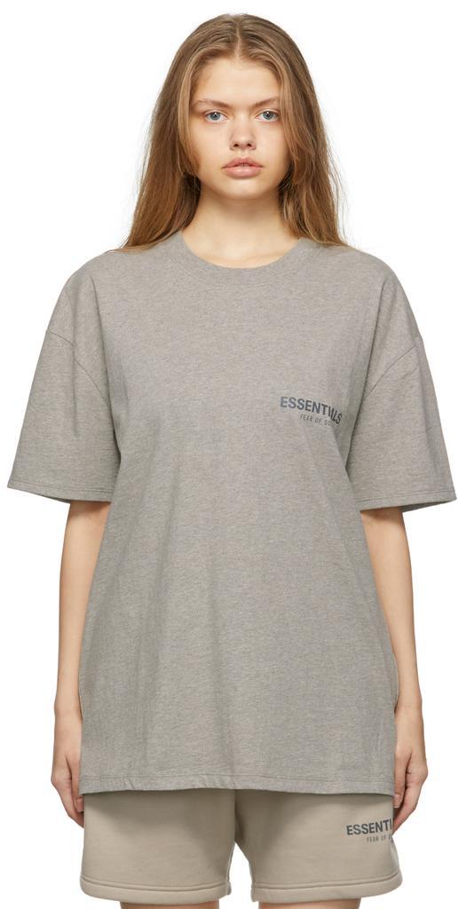 商品Essentials|Grey Short Sleeve T-Shirt,价格¥343,第1张图片