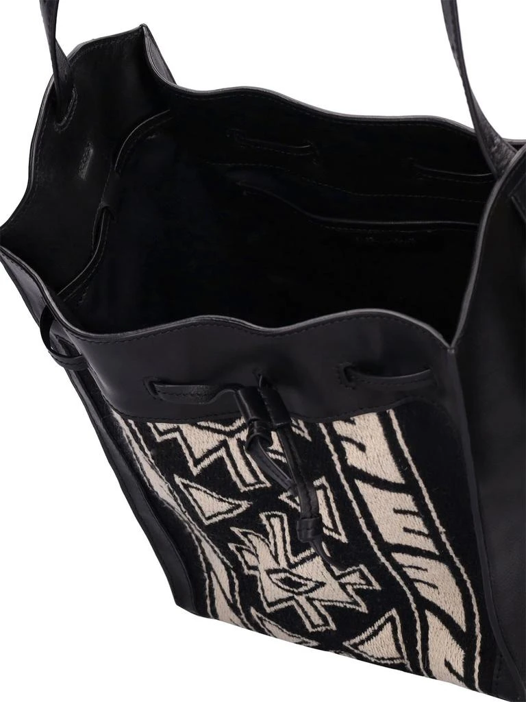 商品Isabel Marant|Buky-ga Graphic Cotton & Leather Bag,价格¥6321,第5张图片详细描述