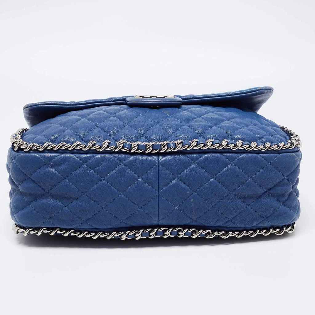 Chanel Blue Quilted Leather Maxi Chain Around Flap Shoulder Bag 商品