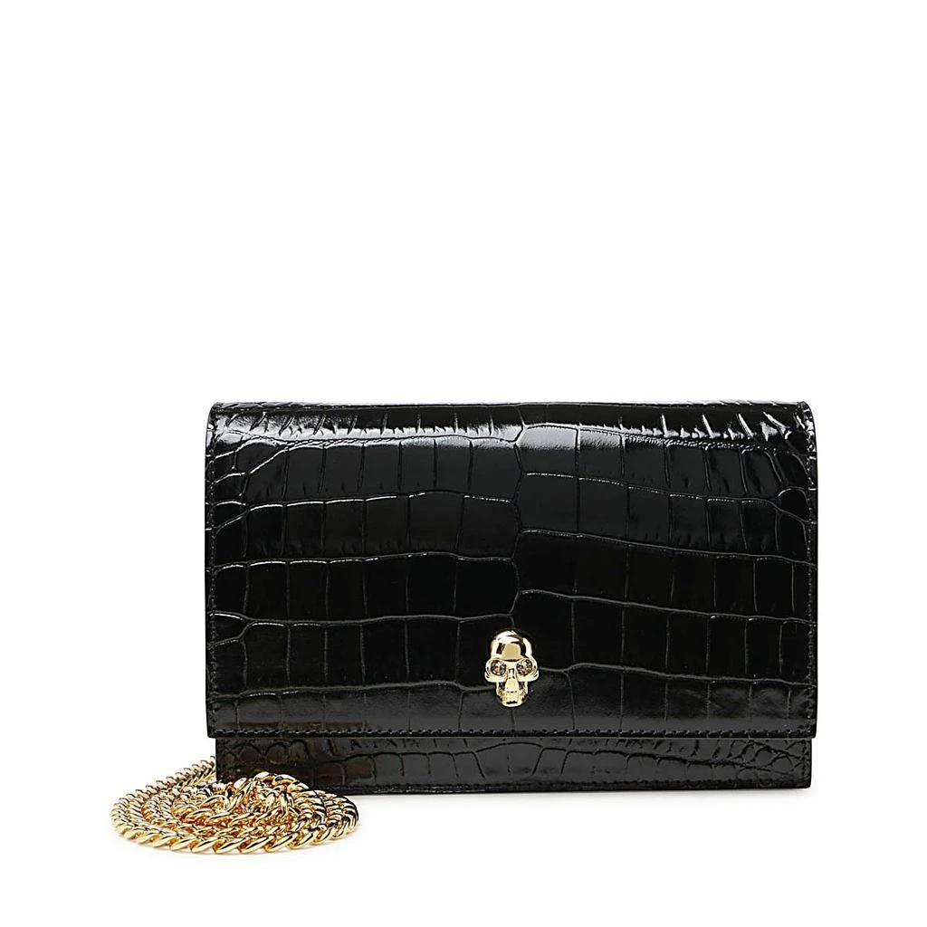 商品Alexander McQueen|Alexander McQueen Skull Embossed Crossbody Bag,价格¥6758,第1张图片