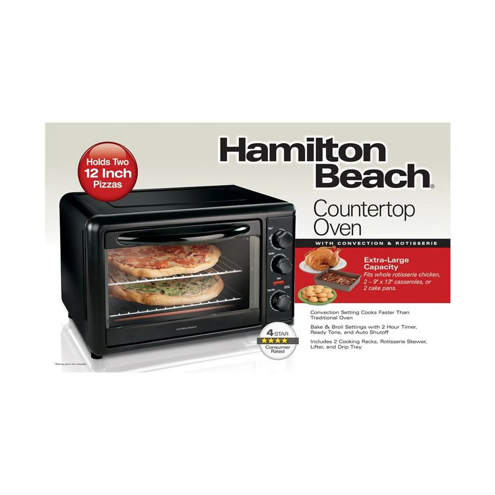 商品Hamilton Beach|Countertop Oven with Convection & Rotisserie,价格¥968,第3张图片详细描述
