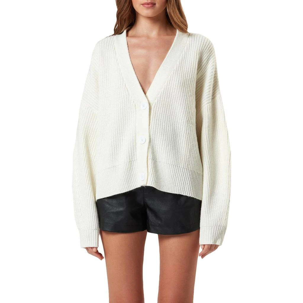 商品Charlie Holiday|Charlie Holiday Womens Henry Wool Blend Button-Down Cardigan Sweater,价格¥131,第2张图片详细描述