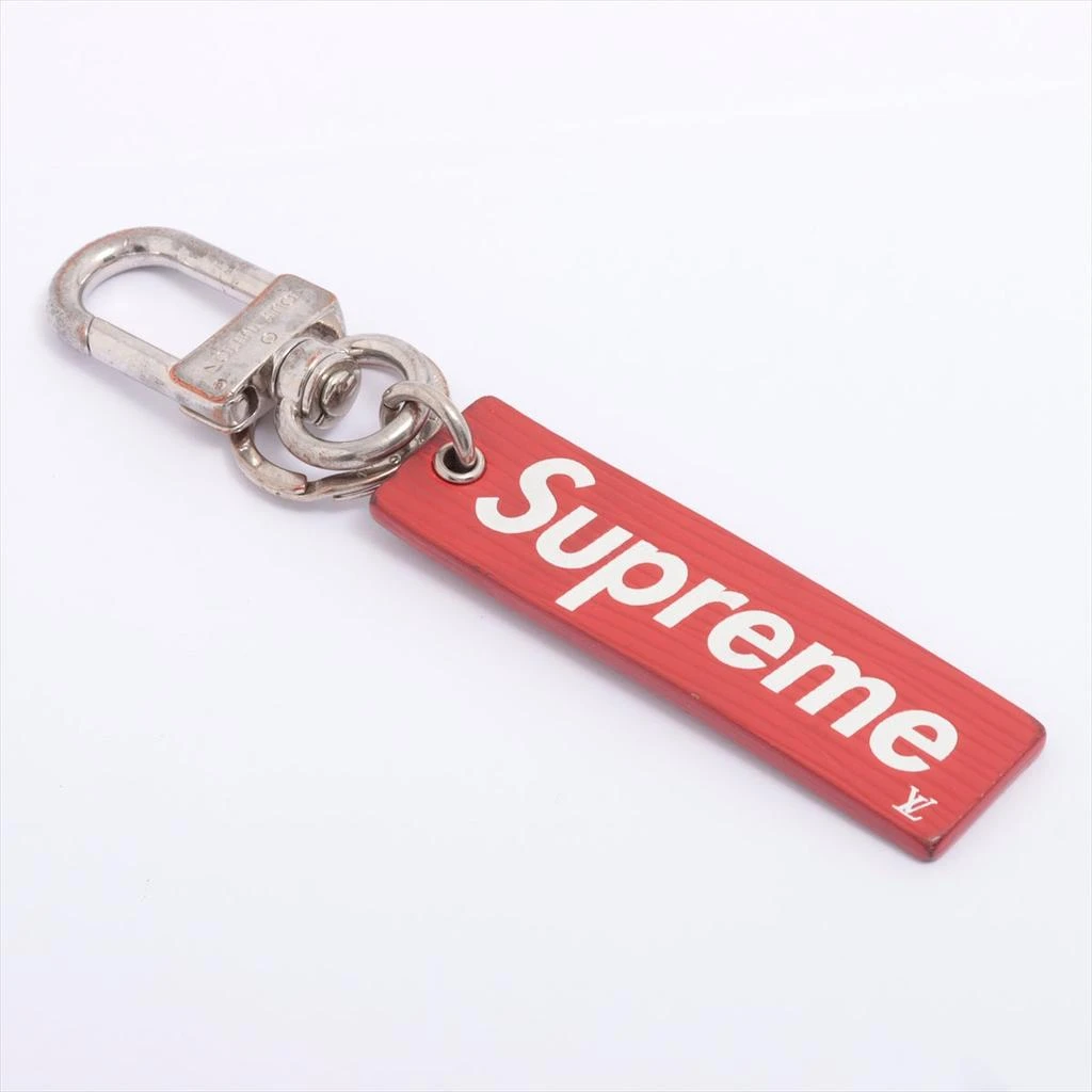 商品[二手商品] Louis Vuitton|Louis Vuitton X Supreme Red Epi Leather Downtown Tab Key Holder,价格¥7899,第1张图片