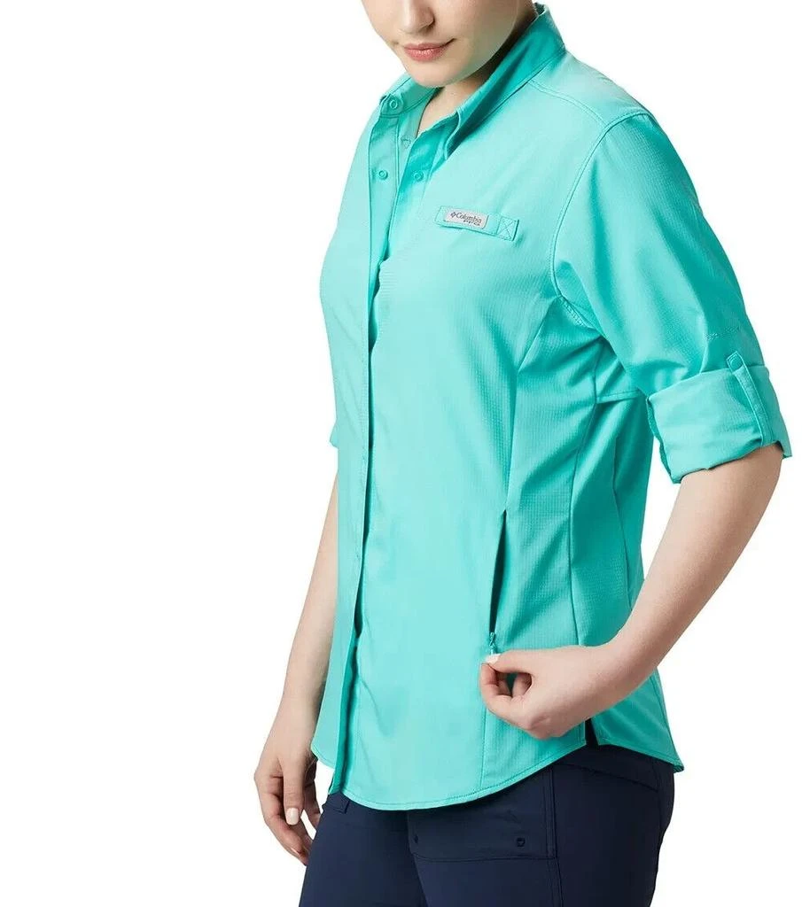 商品Columbia|PFG Tamiami II Shirt Women XS Blue Long Sleeve Comfort Button-Up ERK567,价格¥284,第4张图片详细描述