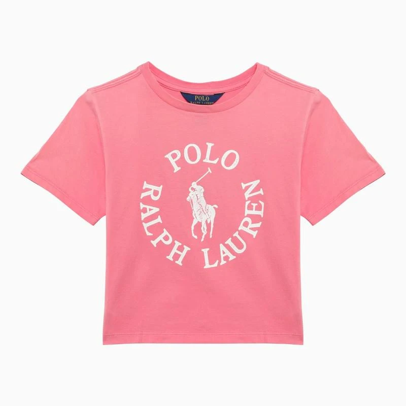 商品Ralph Lauren|Pink T-shirt with cotton logo,价格¥395,第1张图片