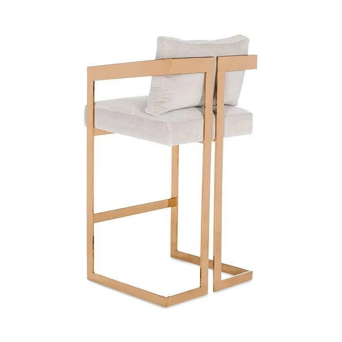 商品Safavieh|SAFAVIEH Taraji Velvet Barstool,价格¥5989,第2张图片详细描述