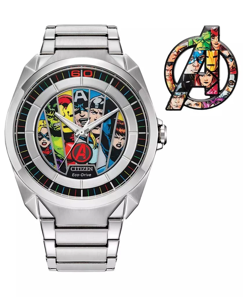 商品Citizen|Eco-Drive Men's Marvel Classic Avengers Stainless Steel Bracelet Watch 43mm,价格¥2569,第1张图片