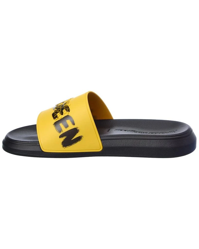 商品Alexander McQueen|Alexander McQueen Graffiti Rubber Pool Slide,价格¥2302,第2张图片详细描述