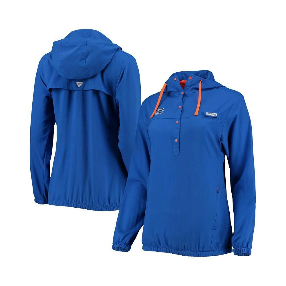 商品Columbia|Women's Royal Florida Gators Tamiami Sun-Protection Omni-Wick Pullover Hoodie,价格¥392,第1张图片