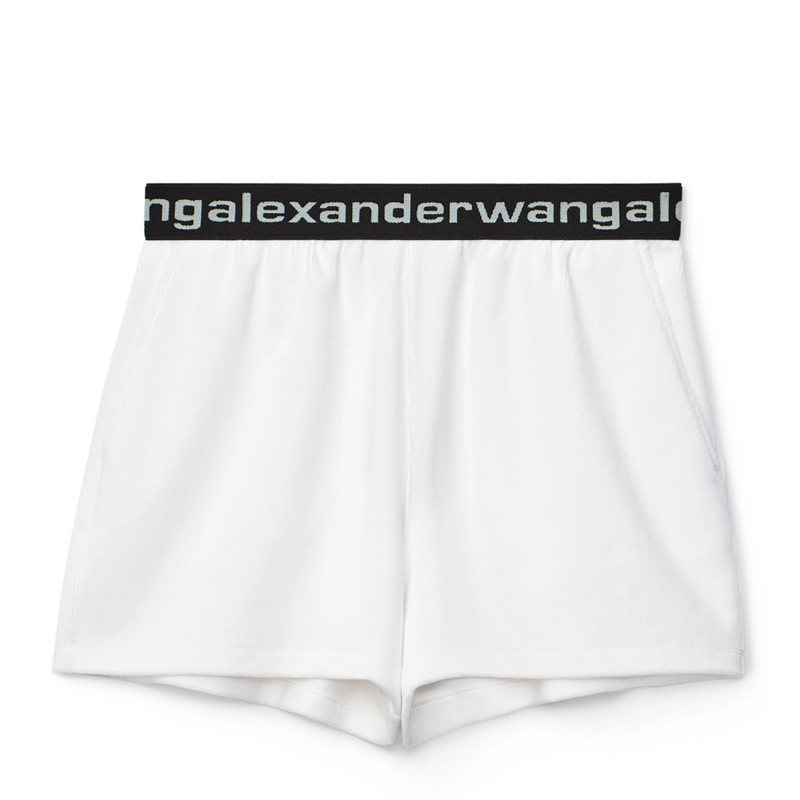 ALEXANDER WANG 白色女士短裤 4CC1204025-111商品第3张图片规格展示