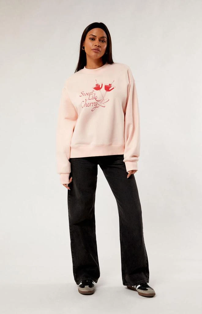 商品PacSun|Cherry Cocktail Crew Neck Sweatshirt,价格¥275,第3张图片详细描述