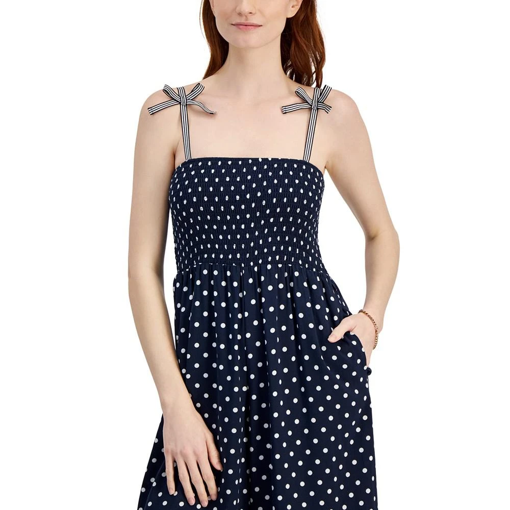 商品Tommy Hilfiger|Women's Polka-Dot Sleeveless Jumpsuit,价格¥437,第4张图片详细描述