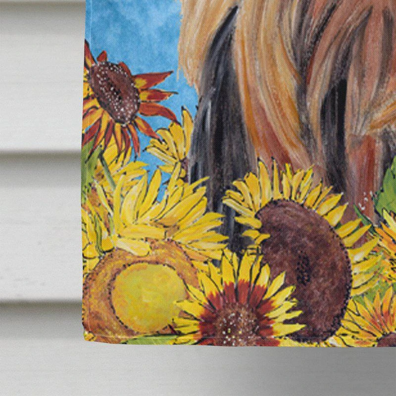 商品Caroline's Treasures|28 x 40 in. Polyester Yorkie in Summer Flowers Flag Canvas House Size 2-Sided Heavyweight,价格¥325,第2张图片详细描述