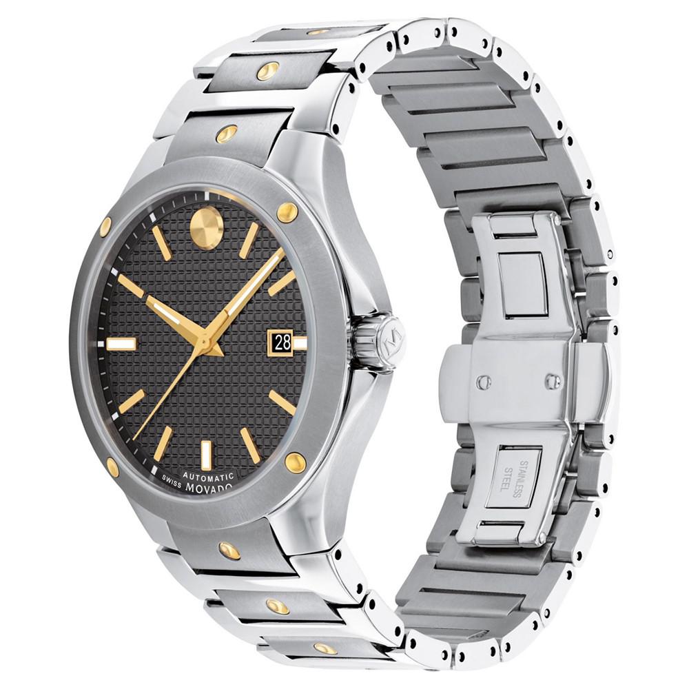 Men's Swiss Automatic Sports Edition Stainless Steel & Gold PVD Bracelet Watch 41mm商品第2张图片规格展示