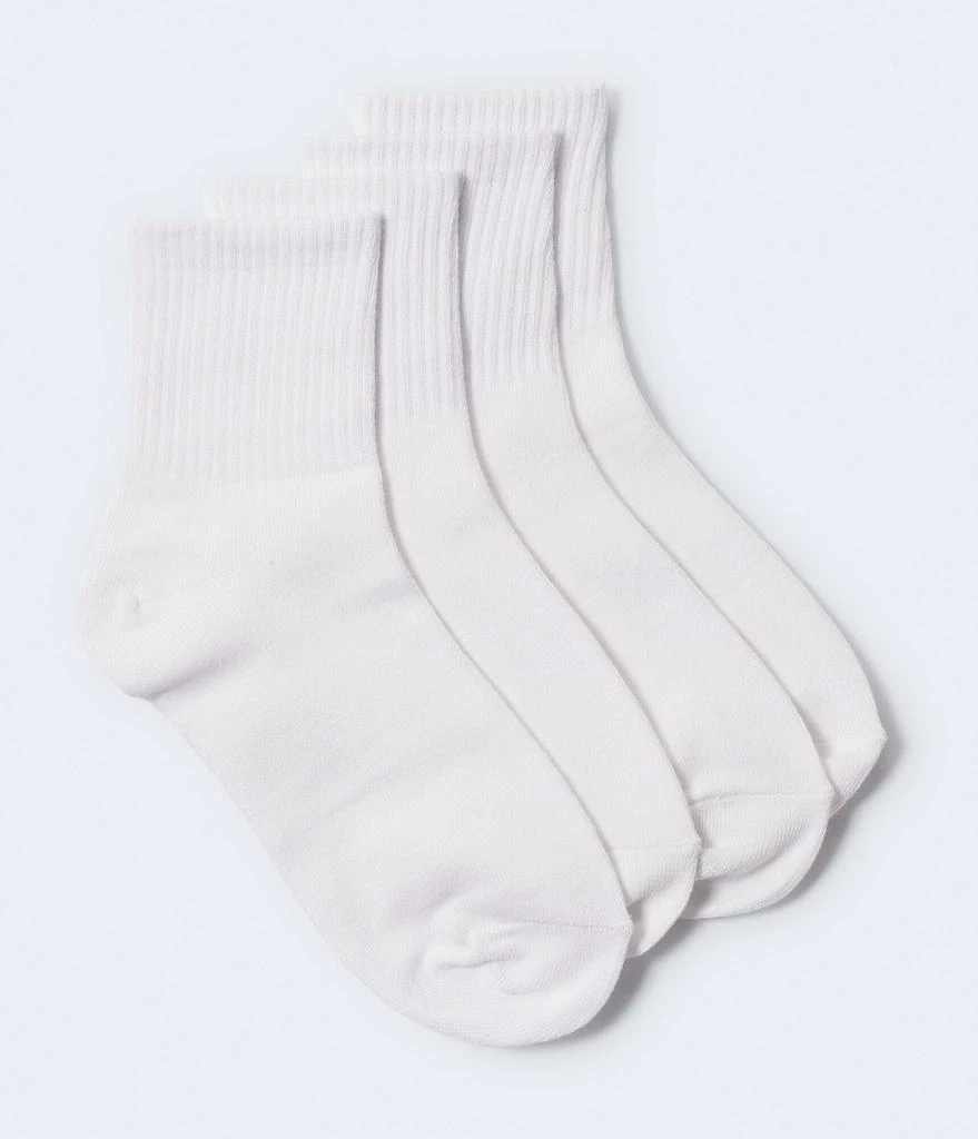 商品Aeropostale|Aeropostale Women's Solid Crew Sock 2-Pack,价格¥48,第1张图片