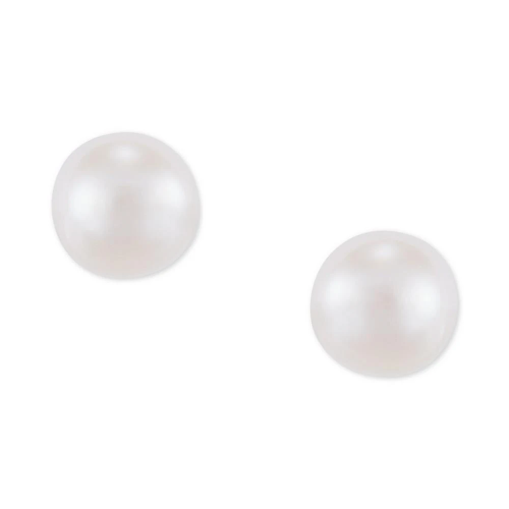 商品Macy's|2-Pc. Set Cultured Freshwater Pearl (4mm) & Hammered Heart Stud Earrings in Sterling Silver,价格¥113,第3张图片详细描述