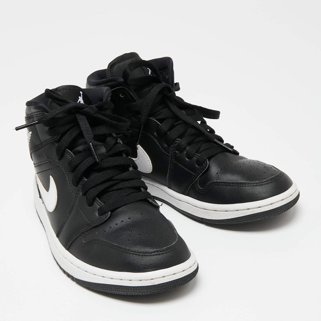 Air Jordan x Nike Black/White Leather Air Jordan 1 Retro High Yin Yang Sneakers Size 38.5商品第4张图片规格展示
